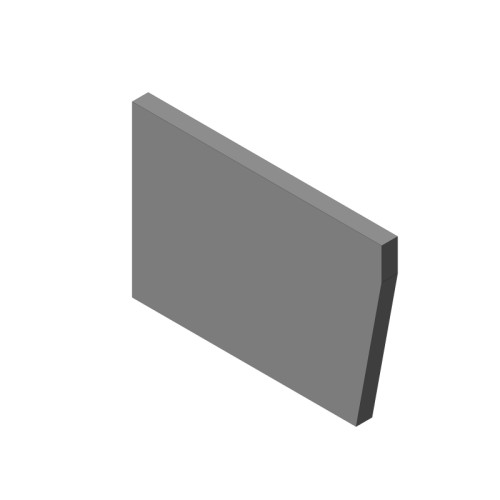 Šamotová deska boční levá SORBAS s TV 